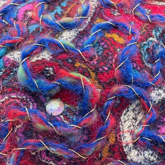  Coralie RARE Vintage Retro Paisely Yarn Turban Style Hat - Picture 4 of 10